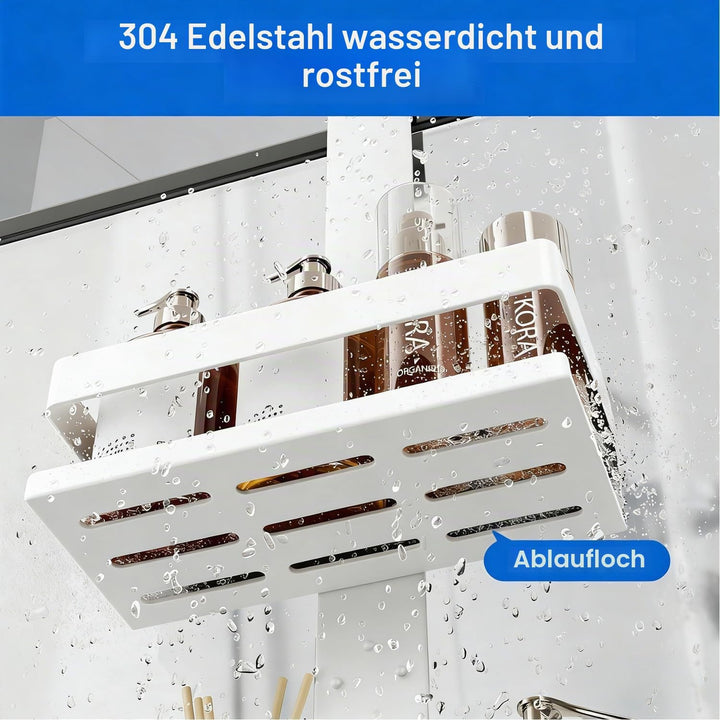 Duschablage ohne Bohren Badezimmer Organizer, Badregal Duschregal ohne Bohren, Duschablage zum Hänge