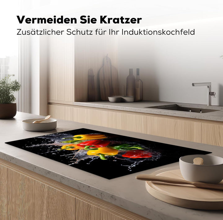 Herdabdeckplatte Einteilig Herdabdeckung Abdeckplatte für Ceranfeld Abdeckung Induktionskochfeld Auf
