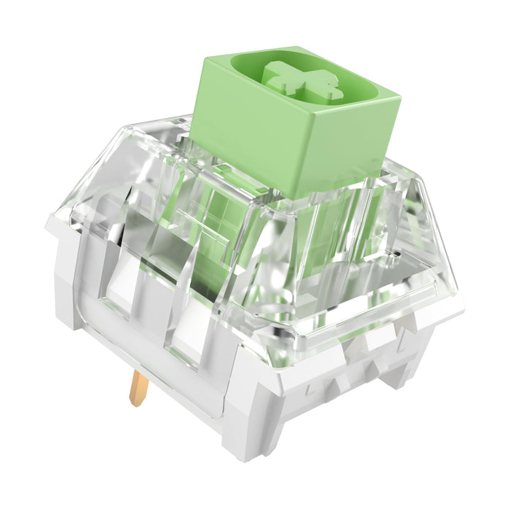 Zjmehty Kailh Box Jade Schalter für mechanische Gaming Tastatur,3-Pin 50gf Clicky/lubed/Dust&amp;Waterpr