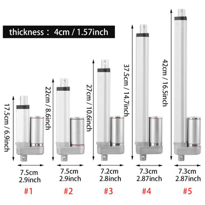 Linearantrieb 12 V DC Linear Actuator Motor Zylinderhub 50/100/150/250/300mm 150 KG 330 Pfund Max He