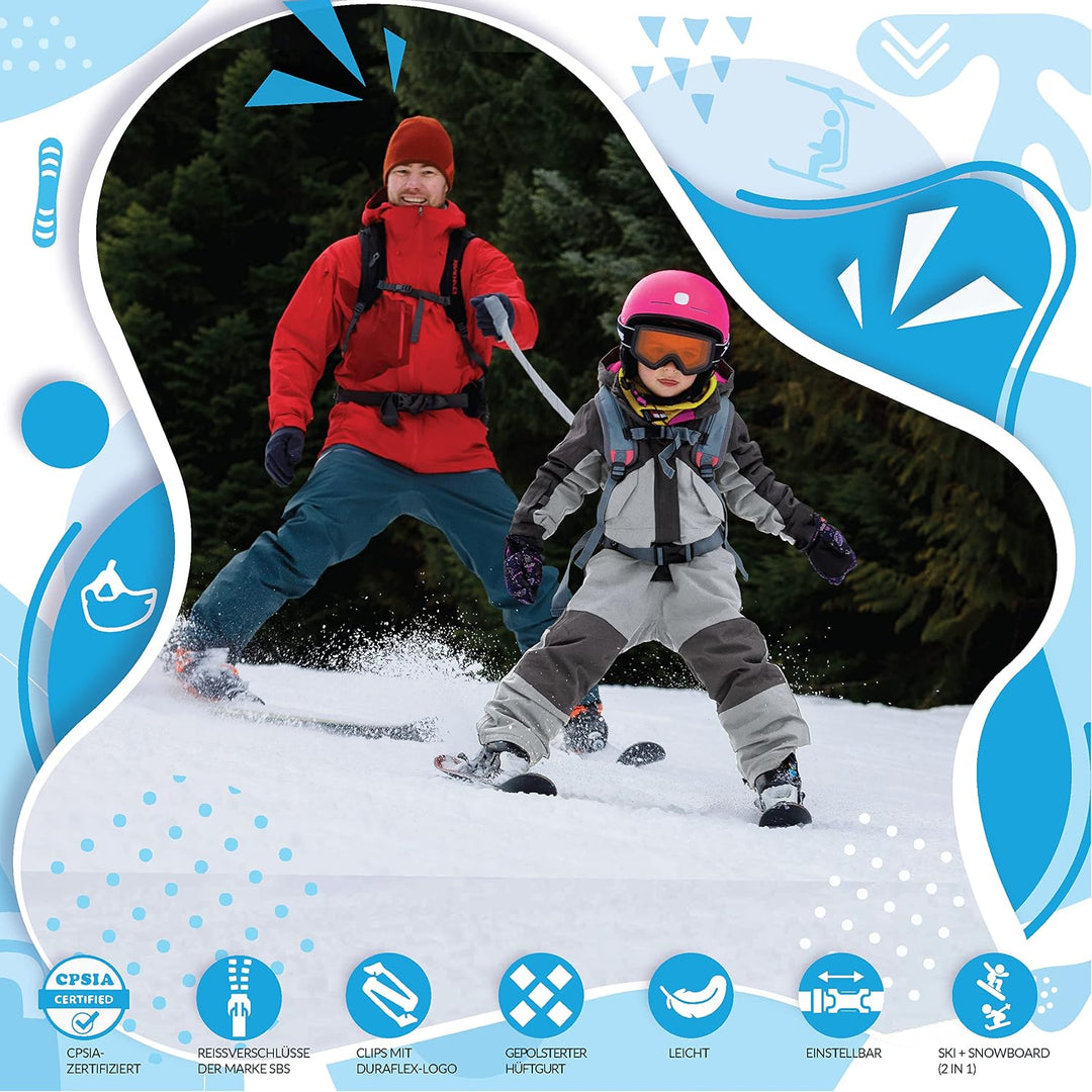 Sklon Kinderrucksack mit Sicherheitsleine für das Ski- und Snowboardtraining – Bringen Sie Ihrem Kin