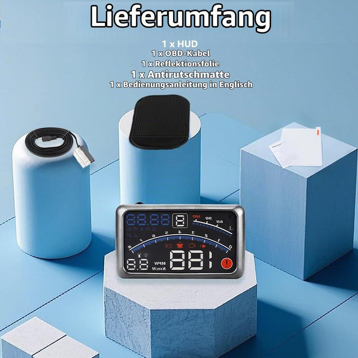 HUD Head Up Display OBD2, Universal HUD Headup Display Auto Für Auto Mit OBD II Port EUOBD Plug &amp; Pl