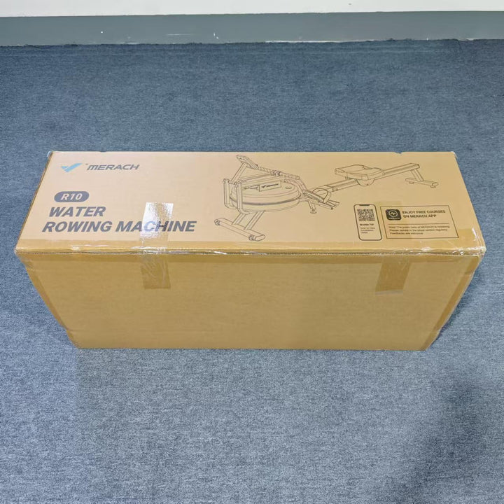 MERACH Wasserrudergerät für Zuhause, Rudergerät mit 15L Wasserwiderstand, Bluetooth & APP-Konnektivi