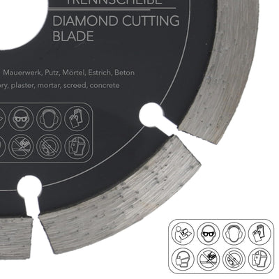 PRODIAMANT Fugenfräser ø 125 mm Breite 10mm für Mörtel Beton Mauerwerk und Putz 10mm Diamantsegment