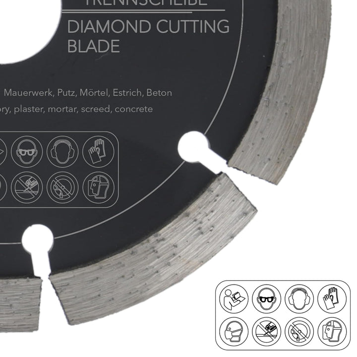 PRODIAMANT Fugenfräser ø 125mm Breite 8mm Frässcheibe für Mauerwerk Mörtel Fugen und Putz 10mm Segme