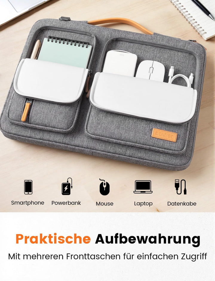 DOMISO 17,3 zoll Laptop Tasche Herren Laptoptasche Business Laptop-taschen Laptophülle Notebooktasch