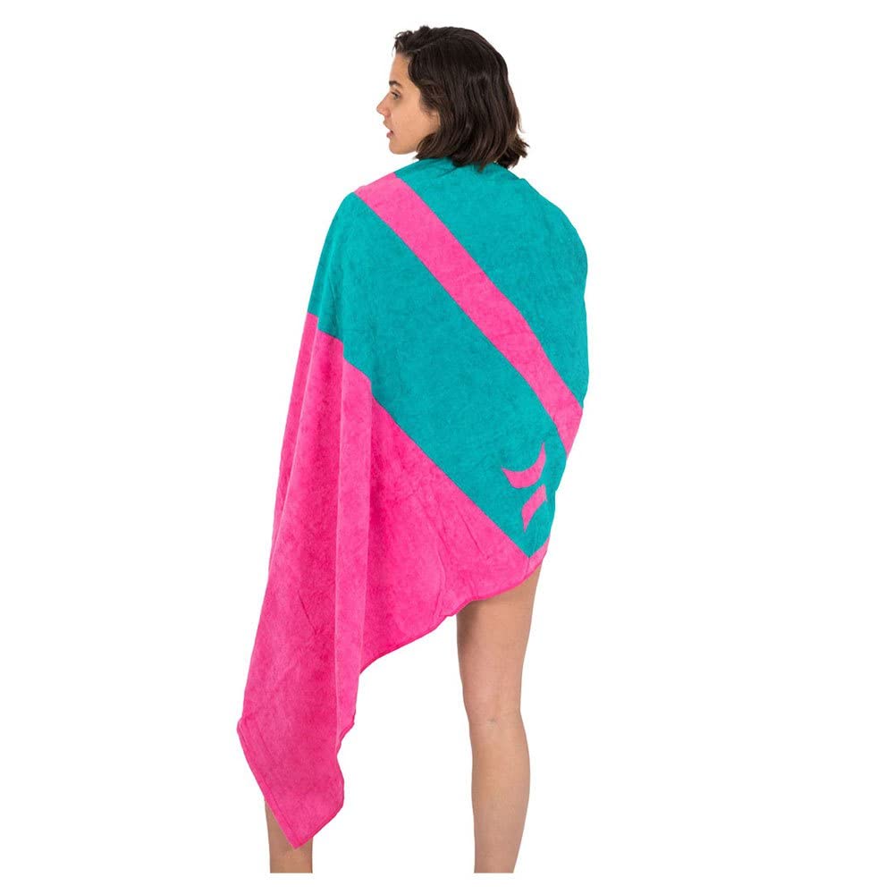 Hurley U Icon Slash Neon Towel Swimwear Cover Up Set, Rosa (Hyper Pink), Einheitsgrösse