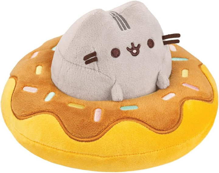Aurora, 61573, Pusheen in a Chocolate Donut, 5In, Soft Toy, Grey