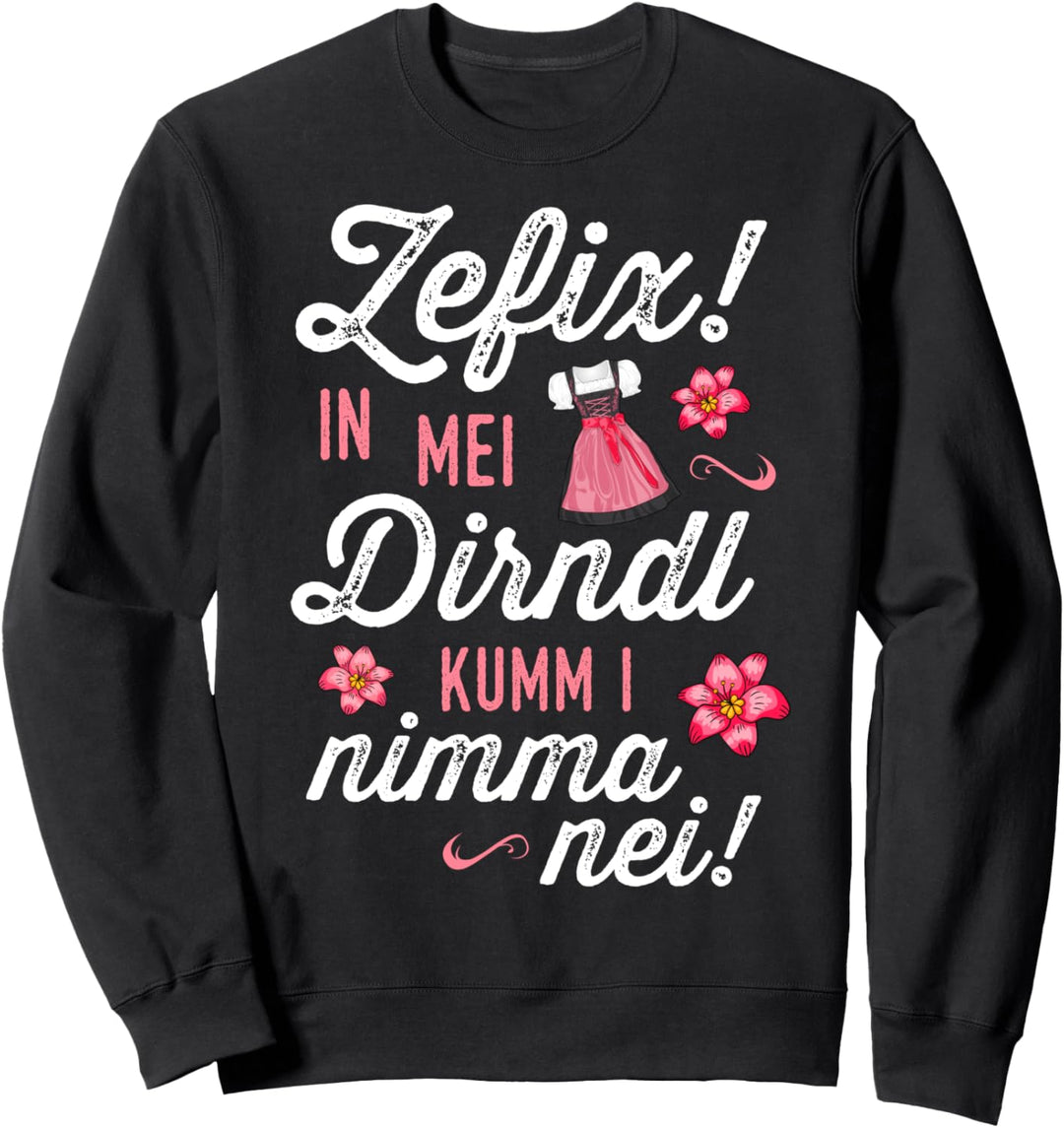 Trachtenshirt Dirndl Tshirt Damen Passend für Oktoberfest Sweatshirt