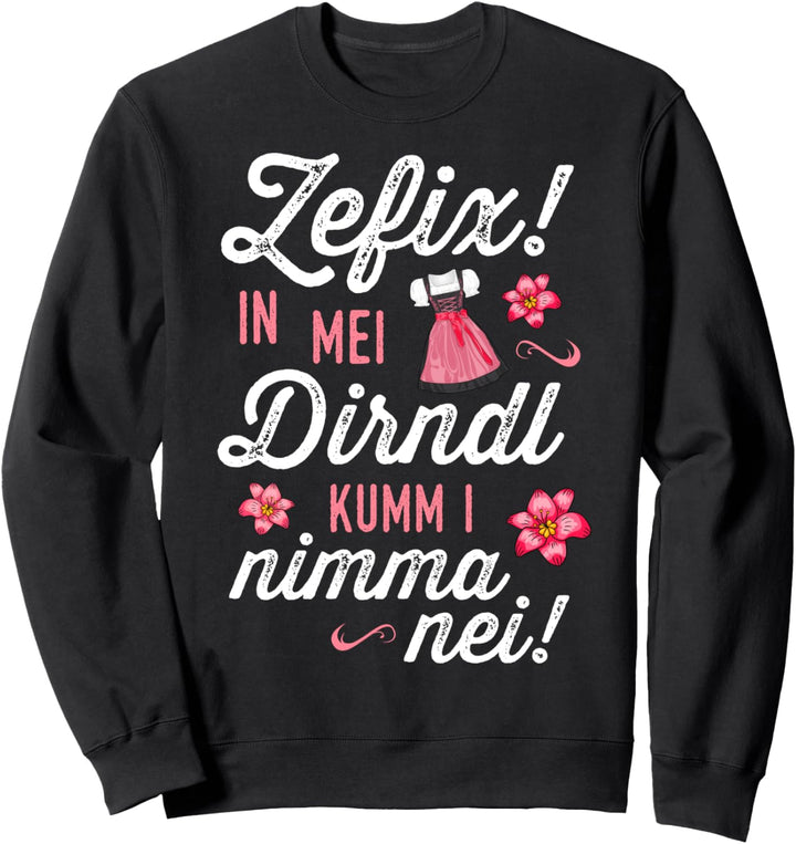 Trachtenshirt Dirndl Tshirt Damen Passend für Oktoberfest Sweatshirt