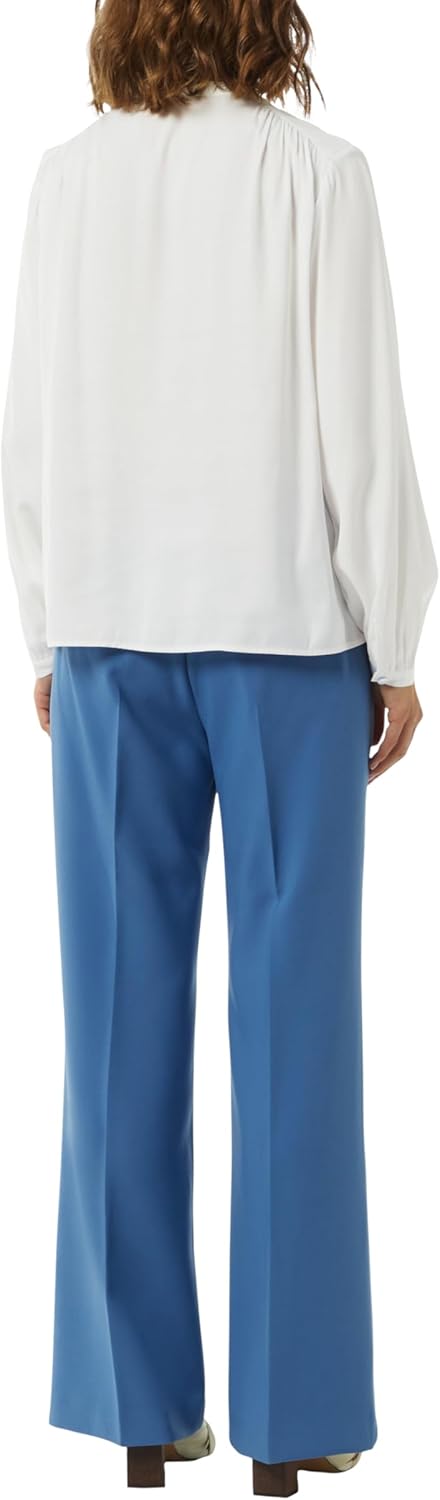 Comma Satinbluse mit Kappärmeln 40 Weiss, 40 Weiss