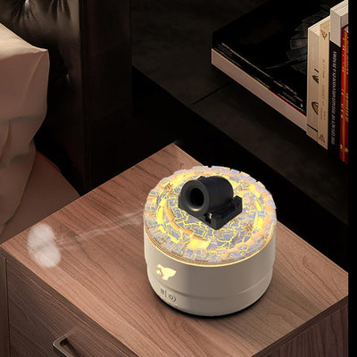 Aroma Luftbefeuchter mit LED Kanonen, Simulation Eines Vulkannebels, Persönlicher Kleine Luftbefeuch