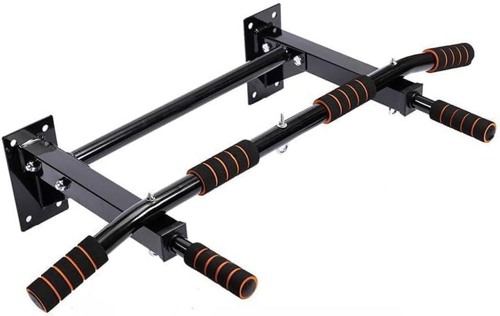 Klimmzugstange Wand &amp; Türrahmen – 4-in-1 Pull Up Bar Trainingsgeräte mit 6 rutschfesten Griffen, Dip