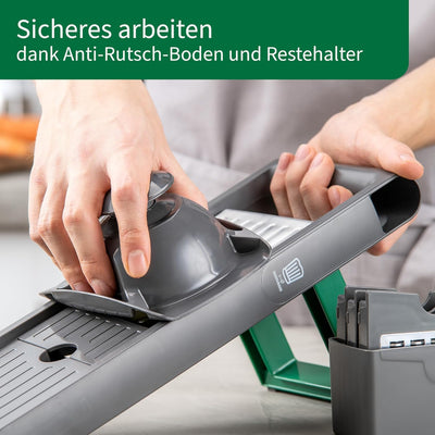 Chefkoch Gemüsehobel 6-teilig – Mehrzweck Gemüseschneider zum Reiben, Hobeln, Raspeln & Julienne – I