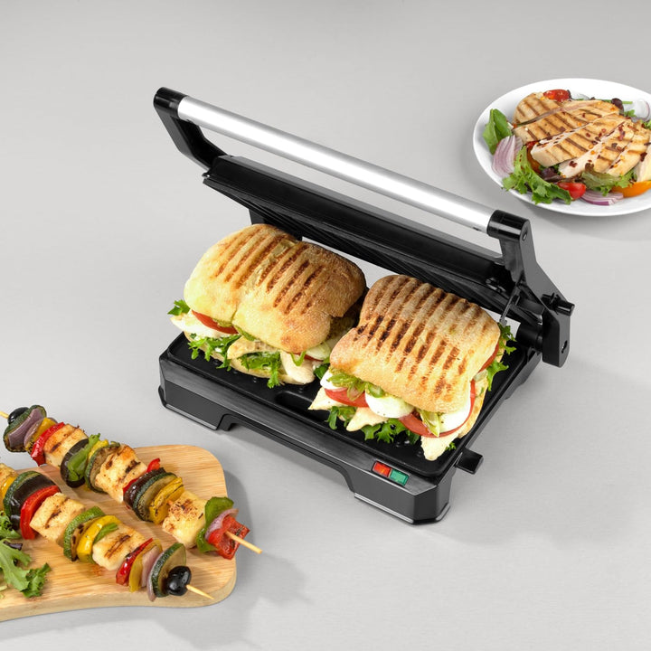 Progress EK5854P 2-in-1-Gesundheitsgrill - Panini-Presse, elektrischer Grill mit Antihaft-Platten, ö