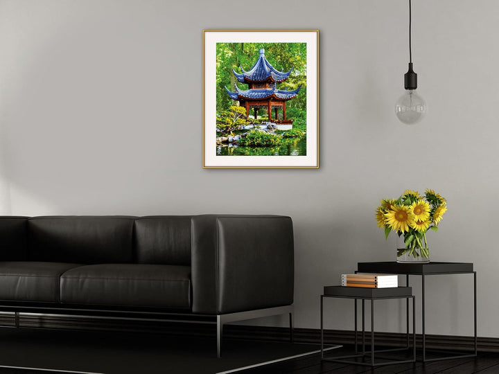 Schipper 609130850 Malen nach Zahlen - Pagode im Japanischen Garten - Bilder malen für Erwachsene, i