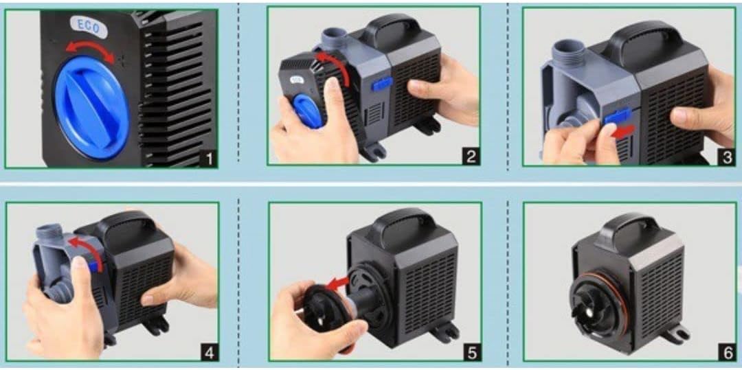 AquaOne CTP-5000 Aquarium &amp; Teichpumpe I Eco Pumpe 30 Watt I energiesparende Förderpumpe für den Gar