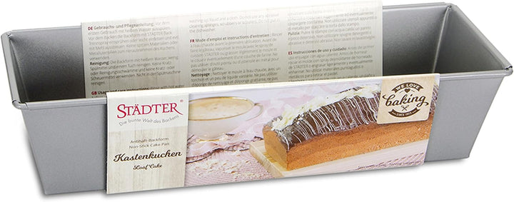 Städter we love baking Kastenform, 20x10,5x7 cm, Antihaftbeschichtung, PFAS frei, langlebig, ideal f