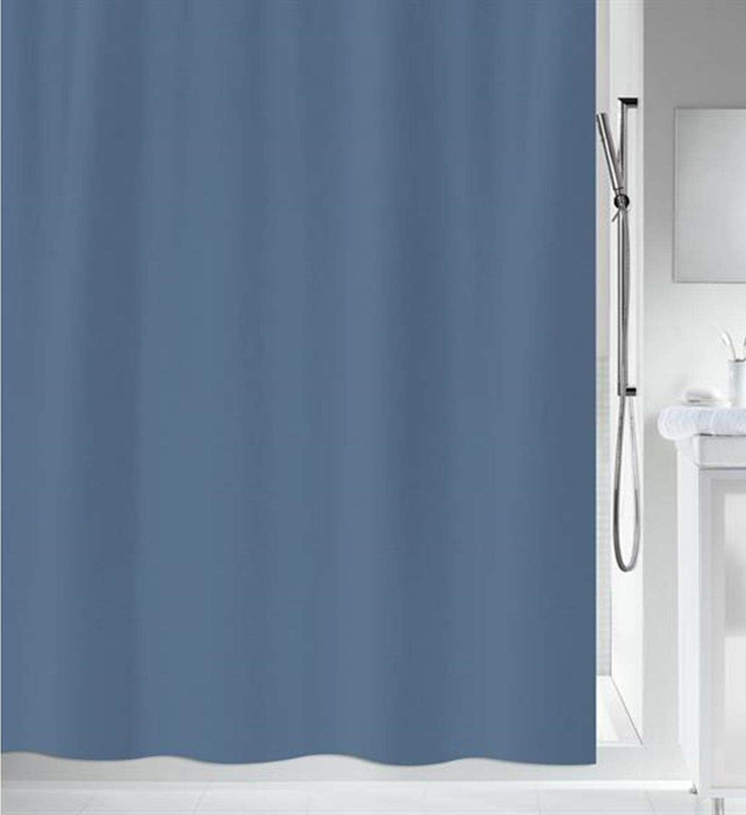 Spirella Anti-Schimmel Duschvorhang - Anti-Bakteriell, waschbar, wasserdicht - Polyester, „Primo “ 2