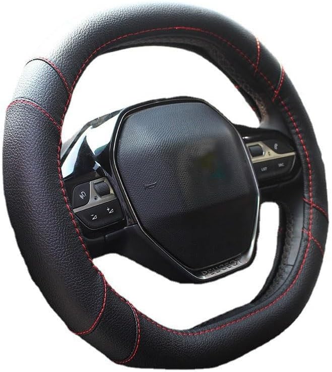 Mayco Bell Mikrofaser Leder Auto Lenkradbezug Fit für Peugeot 3008 206 207 208 2016-2019 508 208 201