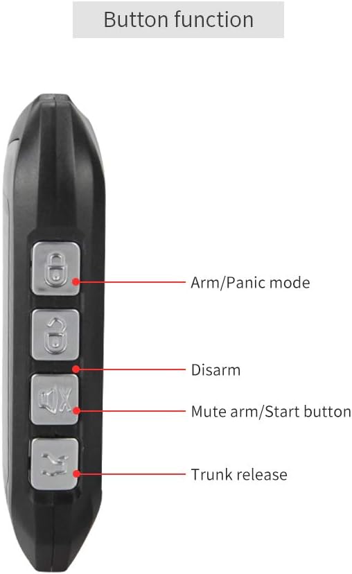 Easyguard 2-Wege-Auto-Alarmanlage EC201-M9 mit 4,4 cm grossem LCD-Pager-Display, Fernstarter, Turbo-