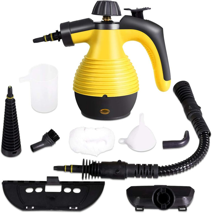 GOPLUS Dampfreiniger Handgerät, 1050W Handdampfreiniger, Aufheizzeit: 3 min., Dampfdruck: 3 bar, 350