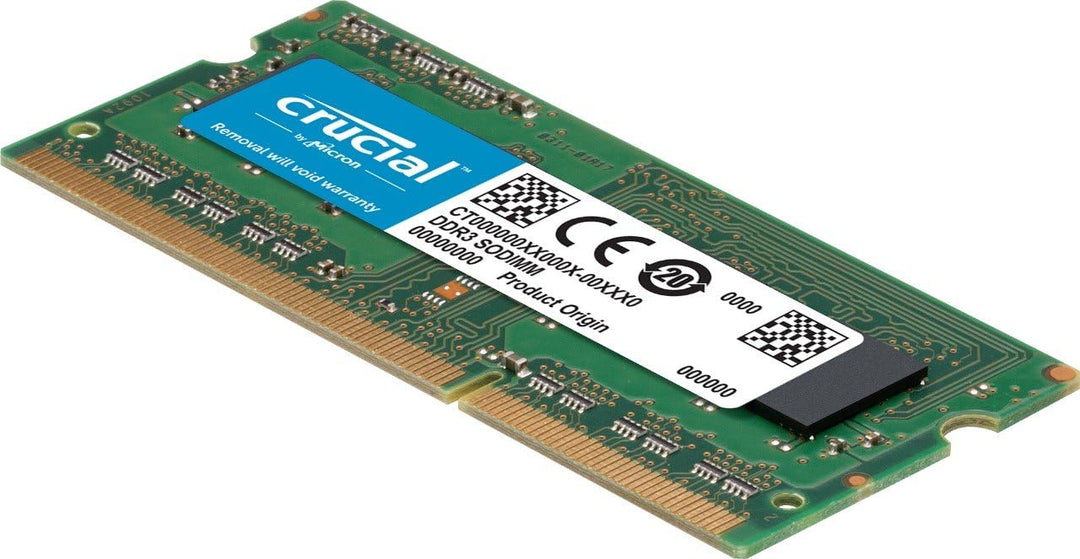 Crucial CT4G3S1067M 4GB Speicher für Mac (DDR3/DDR3L, 1066 MT/s, PC3-8500, SODIMM, 204-Pin), Grün 4G