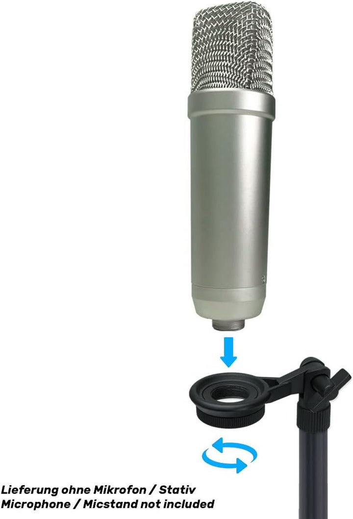 keepdrum MSA033 Mikrofonhalter kompatibel mit Rode NT-USB, NT1-A, Podcaster MSA033-Mikrofonhaler, MS