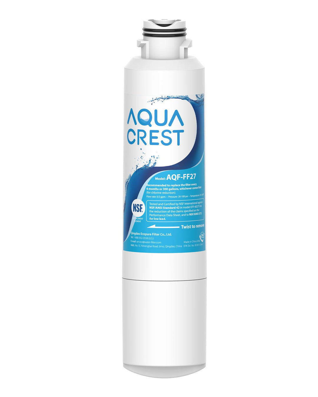 AQUA CREST Kühlschrank Wasserfilter Ersatz für Samsung® DA29-00020B | Ersatz für Samsung® DA29-00020