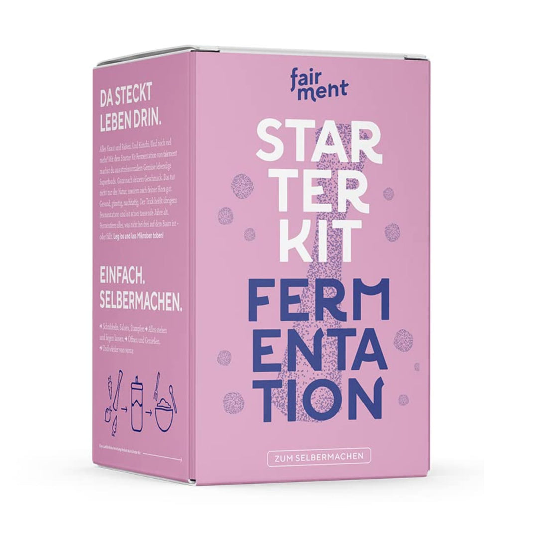 Fairment Starterkit Fermentation - Fermente einfach Selbermachen - enthält Fermentiergläser, Glasgew