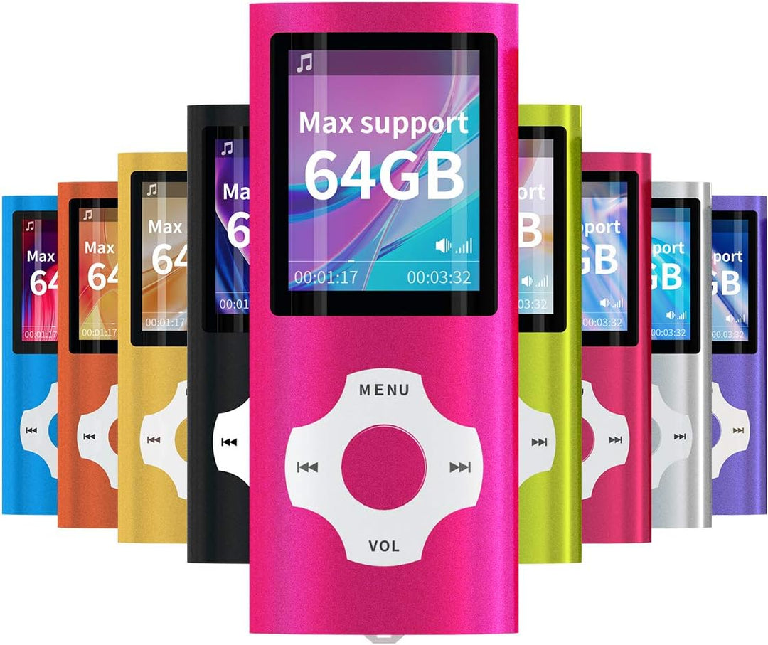 Mymahdi MP4 /MP3 beweglicher Spieler, Rosa mit 1.8 Zoll LCD-Schirm und Memory Einbauschlitz, maximal