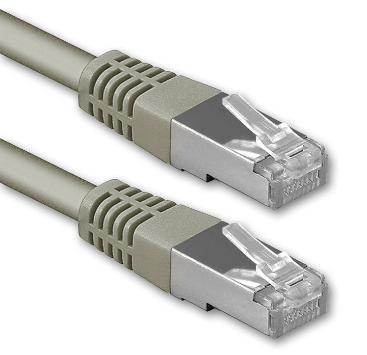 1aTTack.de 50m grau - 1 Stück Cat.6 Patchkabel Netzwerkkabel CAT6 S-FTP Gigabit Lan PIMF CAT 6 Kupfe
