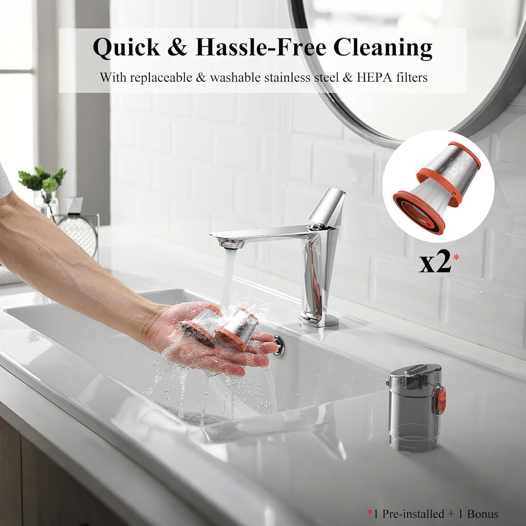Minthouz Handheld Staubsauger Akku, 3-in-1 Handstaubsauger Stark, Tragbarer Autostaubsauger, Kombina