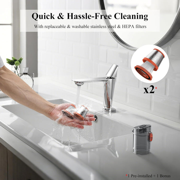 Minthouz Handheld Staubsauger Akku, 3-in-1 Handstaubsauger Stark, Tragbarer Autostaubsauger, Kombina