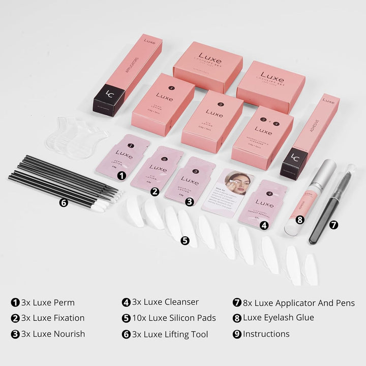 Lashlift Set – Komplettset für das Wimpernlifting – Einfache Anwendung und langanhaltendes Finish –