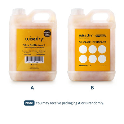 wisedry [5 LBS] Silikagel Perlen Wiederverwendbare mit Farbe indikator Wiederaufladbar Kieselgel Tro