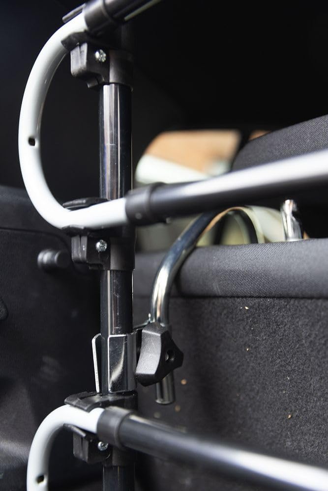Start Kofferraumtrenngitter für Hunde, höhen- und breitenverstellbar, sicher für den Transport von H
