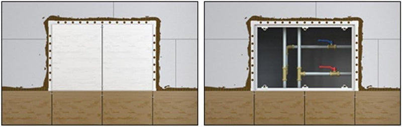 Revisionstür Revisionsklappe magnetisch befliesbar : 600 x 300mm