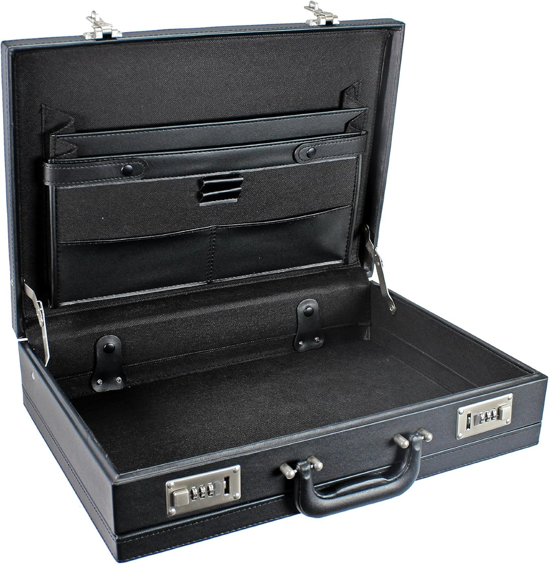 D & N,2625-01 Business Line Aktentasche, 44 cm, 15L, Schwarz