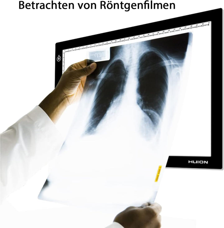 HUION Leuchttisch L4S LED Pad, 31 x 21cm Arbeitsbereich, Tragbare Lichtkasten Leuchtkasten mit USB K