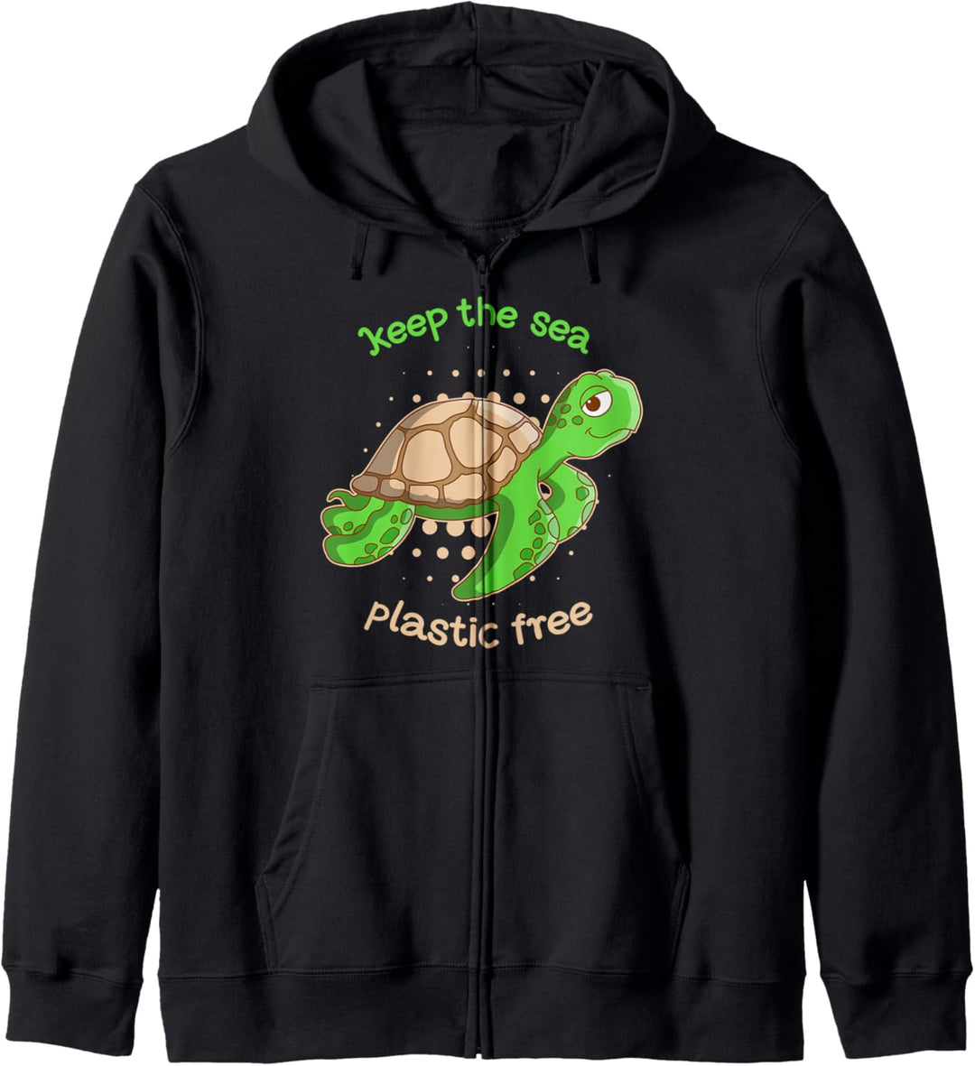 Keep The Sea Plastic Free Cute Turtle Kapuzenjacke