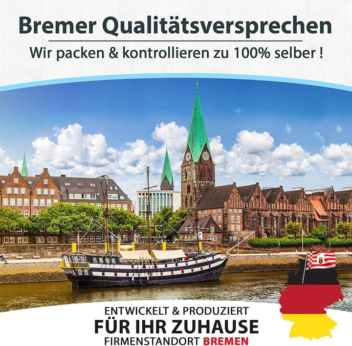 ELES VIDA® - Wäschebeutel 2 Set 50x75cm aus 100% Baumwolle - Extra grosse Heavy Duty Wäschesack - la