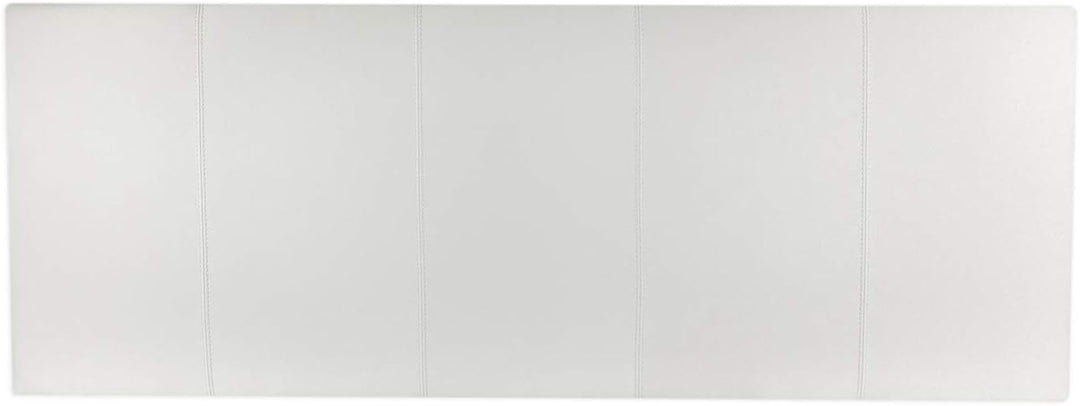 P17 | Kopfteil aus Kunstleder | gestreift | 160 x 60 | (Weiss) 60 x 160 cm Eco Leather - Linien Weis