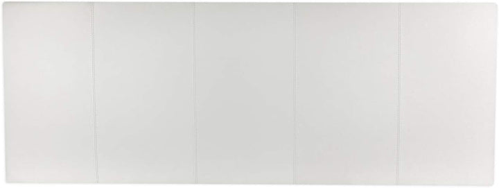 P17 | Kopfteil aus Kunstleder | gestreift | 160 x 60 | (Weiss) 60 x 160 cm Eco Leather - Linien Weis
