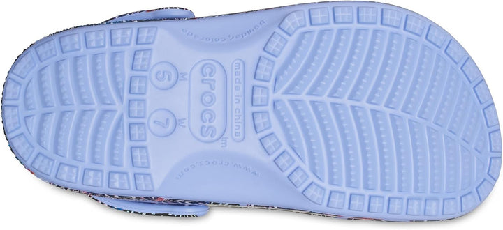 Crocs Unisex Classic Printed Floral ClogsHolzschuh 40/42 EU Moon Jelly Multi Butterfly, 40/42 EU Moo
