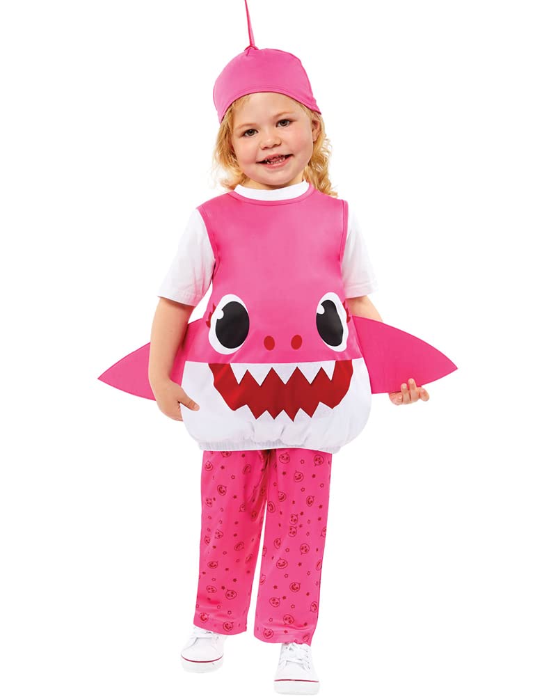 Amscan - Kinderkostüm Mummy Shark, Hai, Baby Shark, Karneval, Fasching, Mottoparty 92, 92