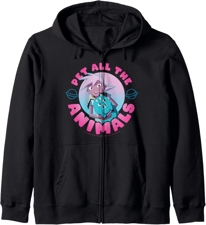 Kipo And The Age Of Wonderbeasts Pet All The Animals Kapuzenjacke