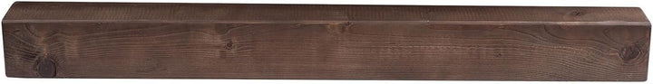 levandeo Wandregal Holz Massiv 100x10cm Nussbaum Farbig Wandboard Vintage Rustikal Design Natur Rega