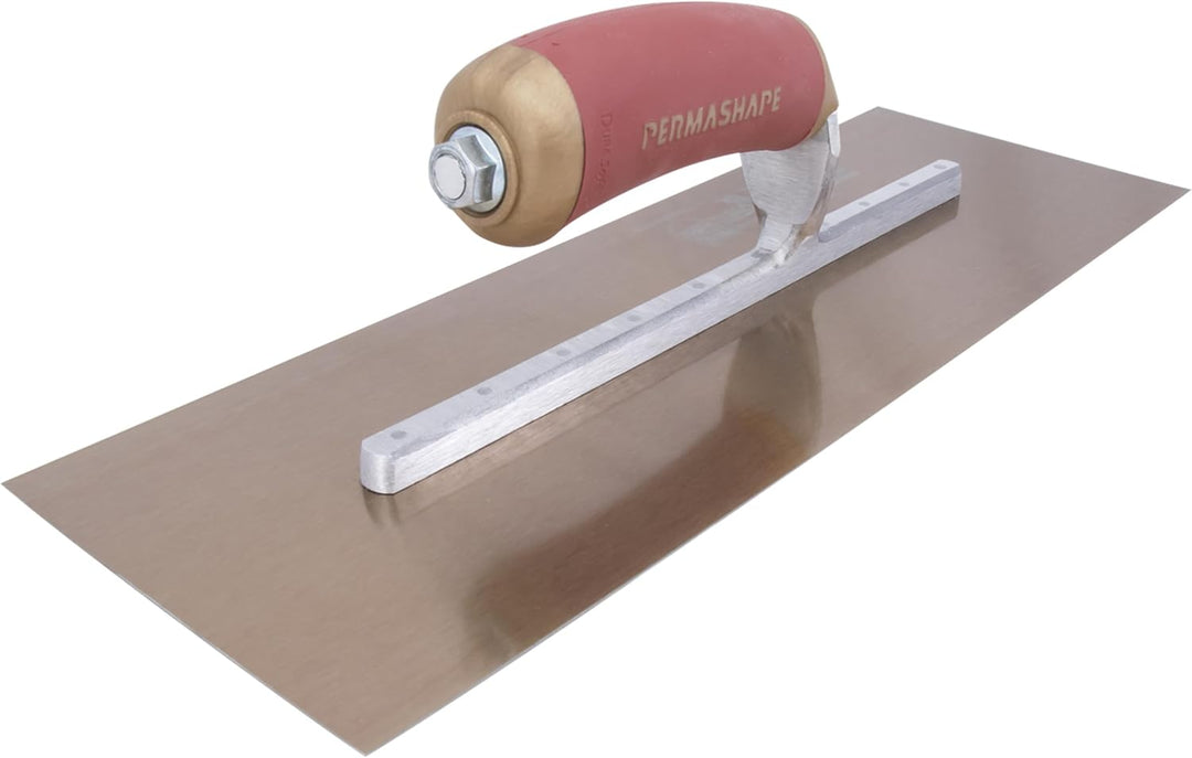 Marshalltown DuraFlex Glättkelle mit DuraSoft Griff, aus Goldstahl, hevorragende Kelle für Verputzer