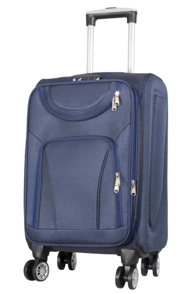 Warenhandel König Weichgepäck-Trolley »Maribor«, 4 Rollen, aufrecht rollbar Farbe Blau Gr. M